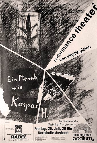 Affiche voor 'Ein Mensch wie Kaspar H'